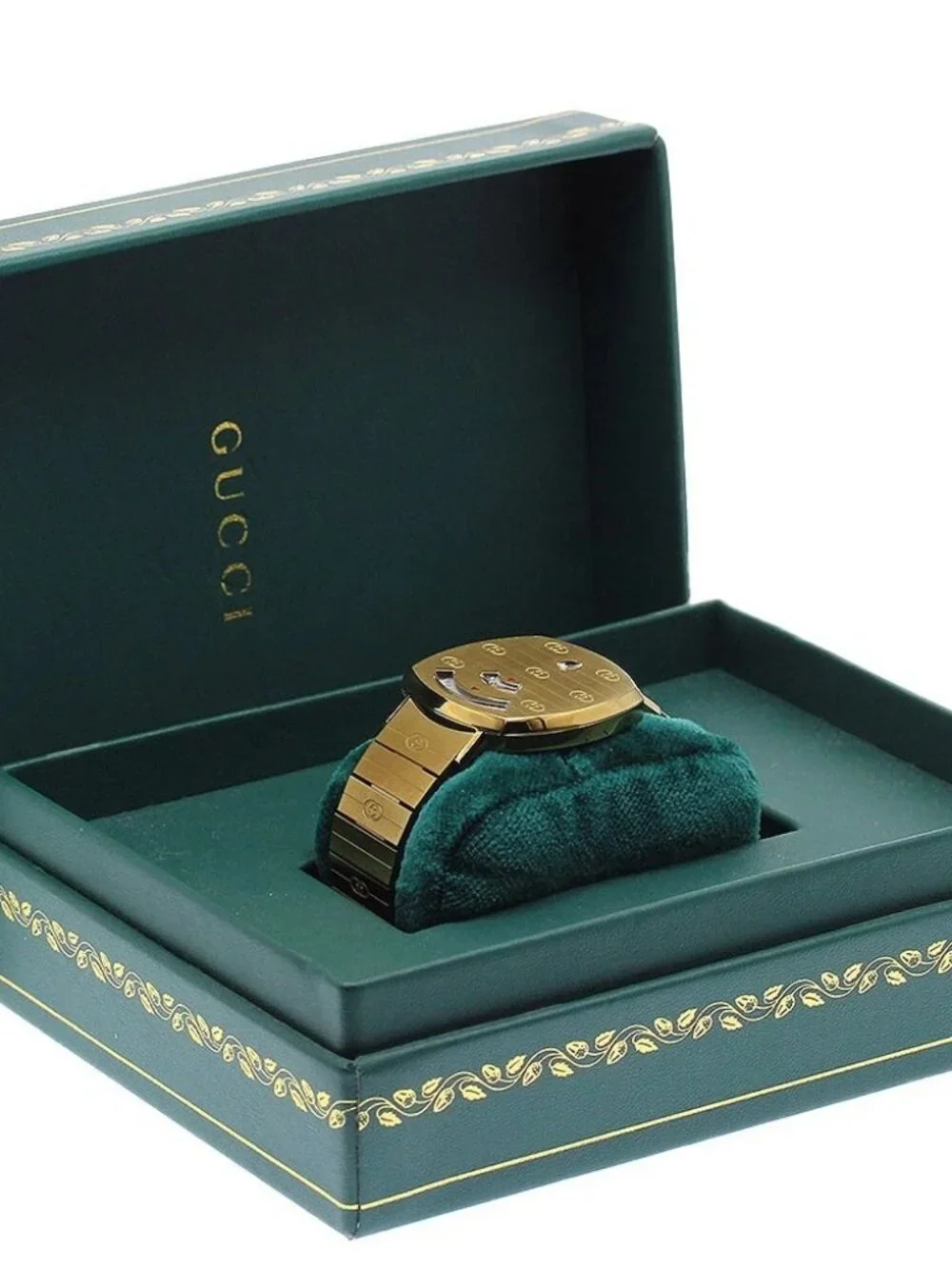 GUCCI Grip watch 157.4/YA157403 Date white Dial Quartz Boy's Watch